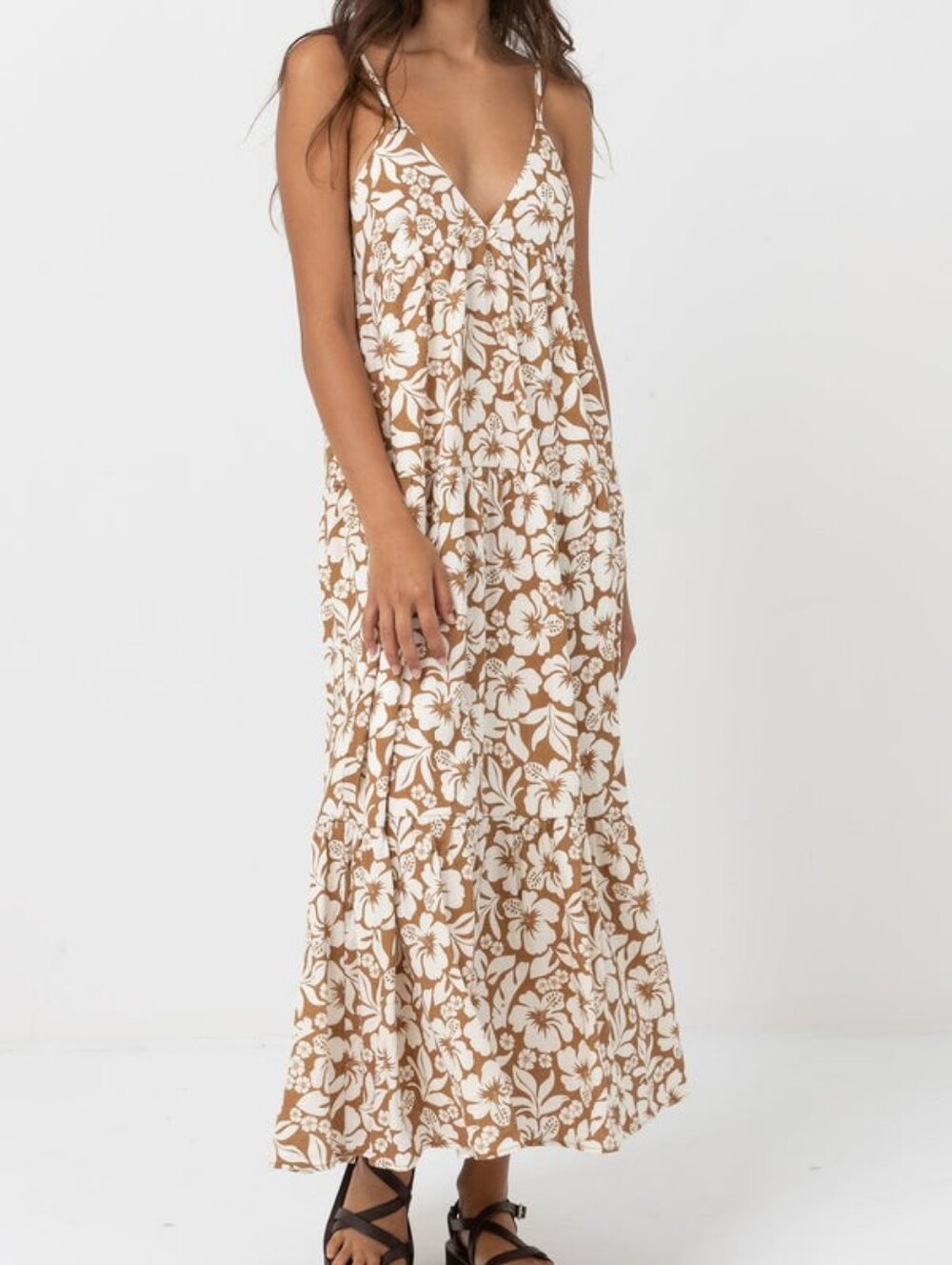 Rhythm Pacific Tiered Midi Dress